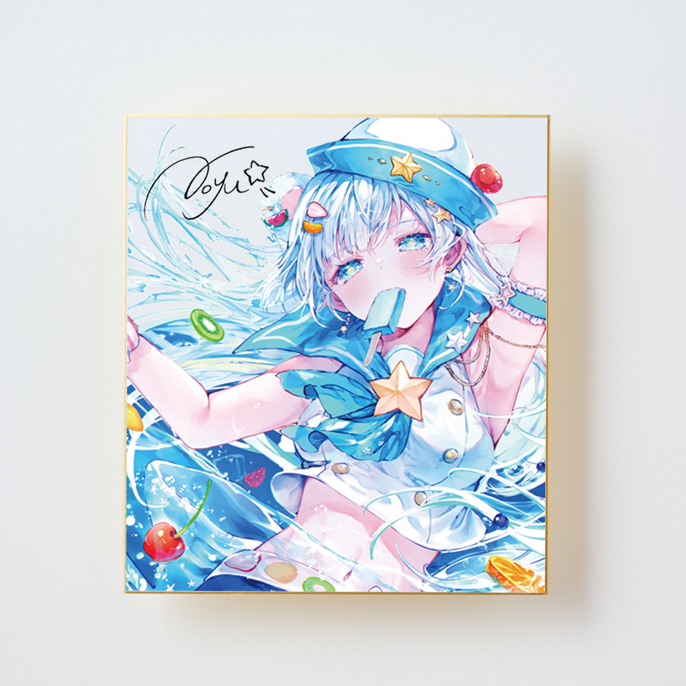 noyu「サイン入り色紙」《彩コレクション24'》