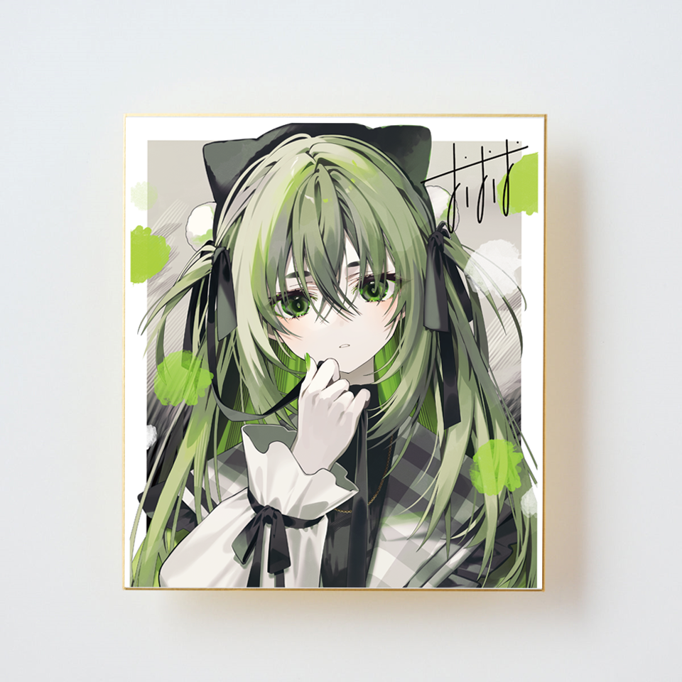 おしおしお「サイン色紙＋短冊アクキー＋チェキステッカー」<br>《ワンストTOKIMEKI コレクション24''》