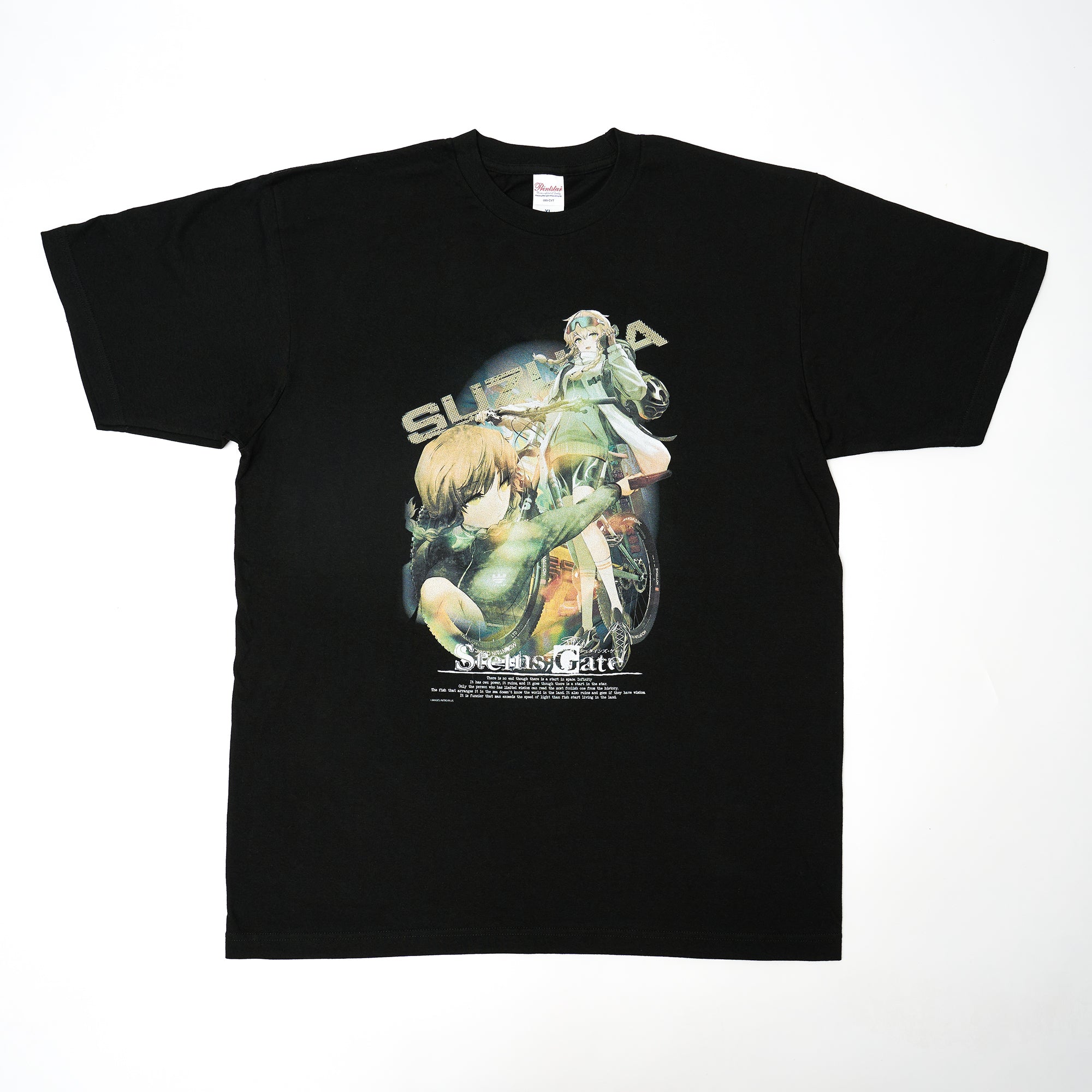 Tシャツ」（黒）《STEINS;GATE 15周年記念POPUP企画展》