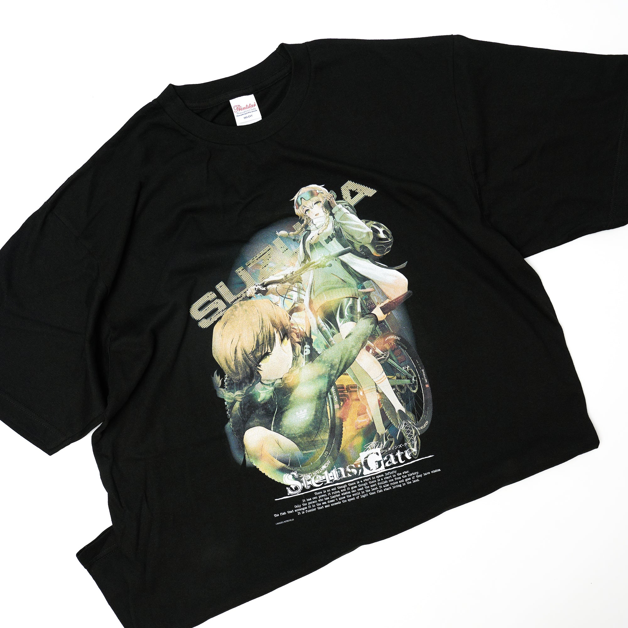 Tシャツ」（黒）《STEINS;GATE 15周年記念POPUP企画展》