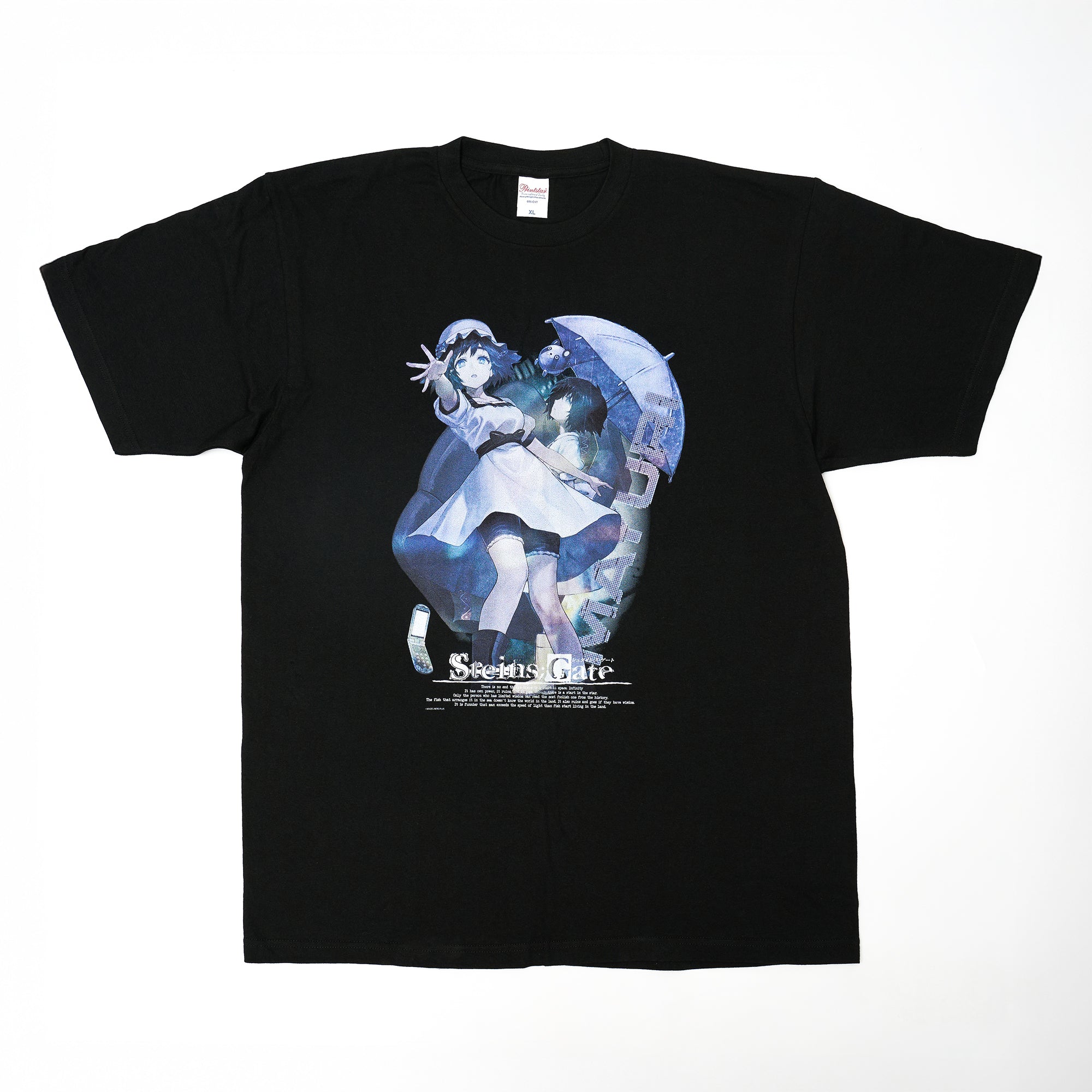 Tシャツ」（黒）《STEINS;GATE 15周年記念POPUP企画展》
