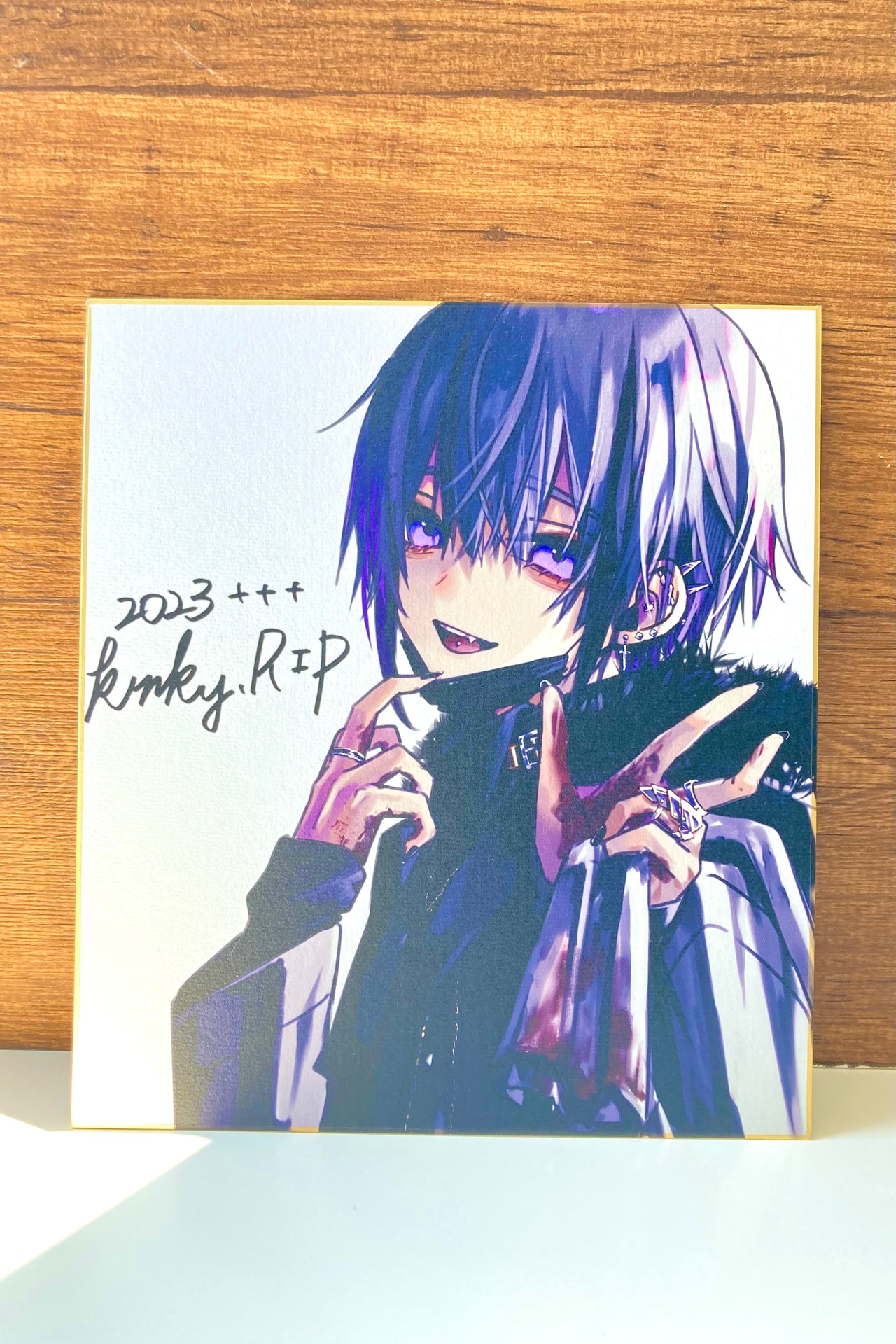 ♱黒野京♱<br>「サイン入り色紙＋アクキーセット」<br>《Wonst Summer Collection23'》
