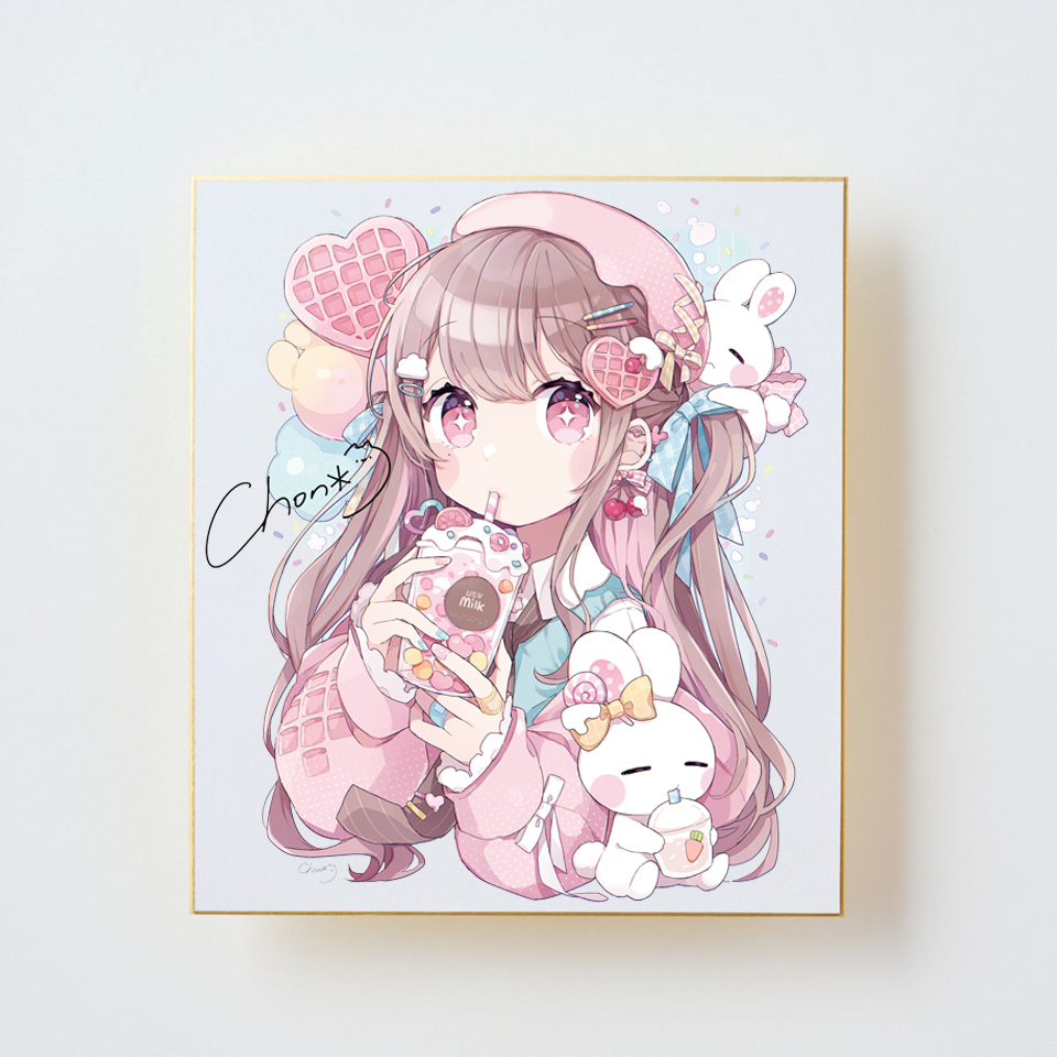 ちょん＊「直筆サイン入り色紙」<br>《彩コレクション24'》