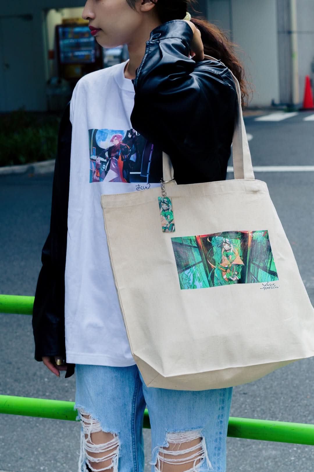 ヤスタツ×傭兵「TOKYO NEO」大容量トートバッグ