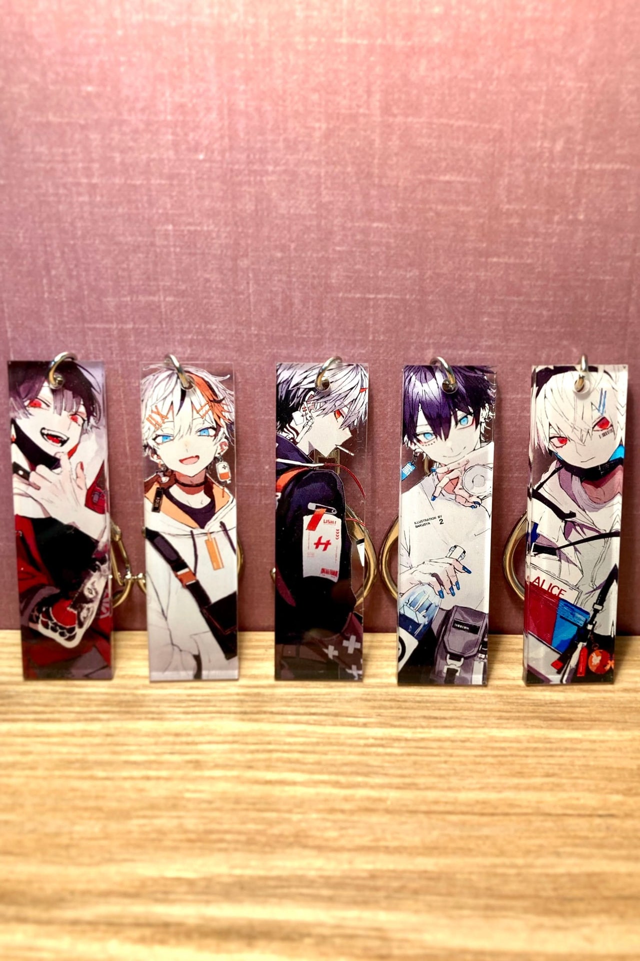 さくしゃ2<br>トレーディング<br>短冊クリアアクキー<br>（6月予約分）