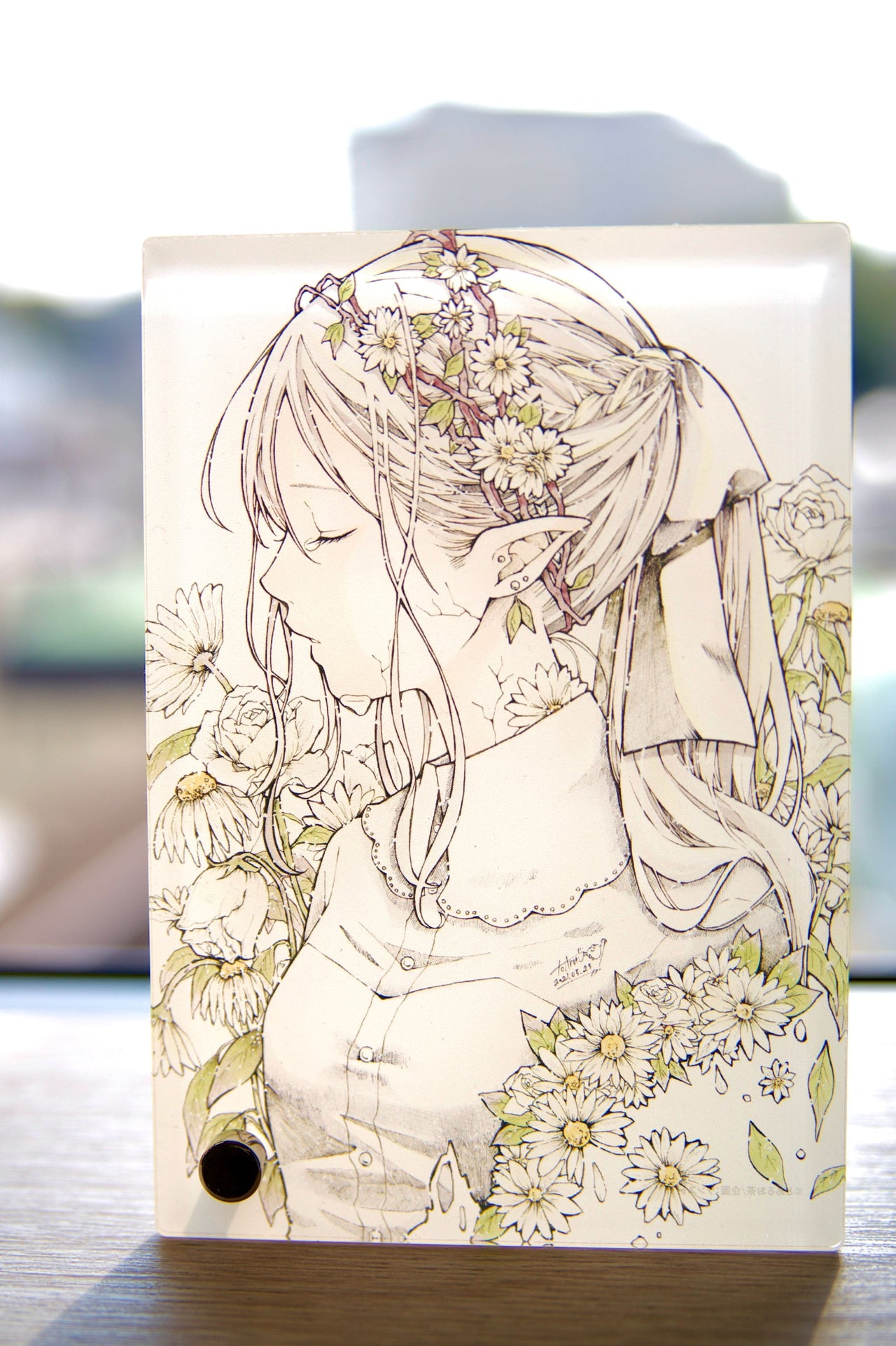 とあるお茶<br>「自然破壊」<br>アクリルアート <br>（11月新作