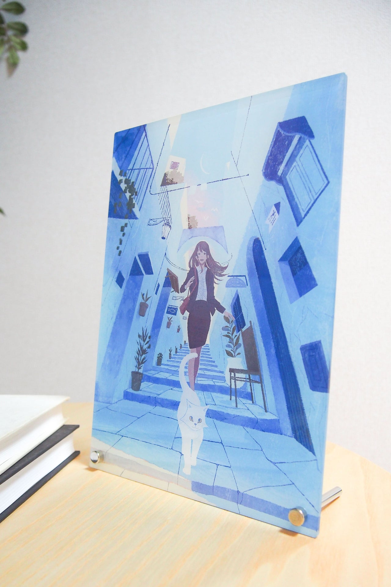 しまざきジョゼ<br>「白昼夢の街」<br>アクリルアート