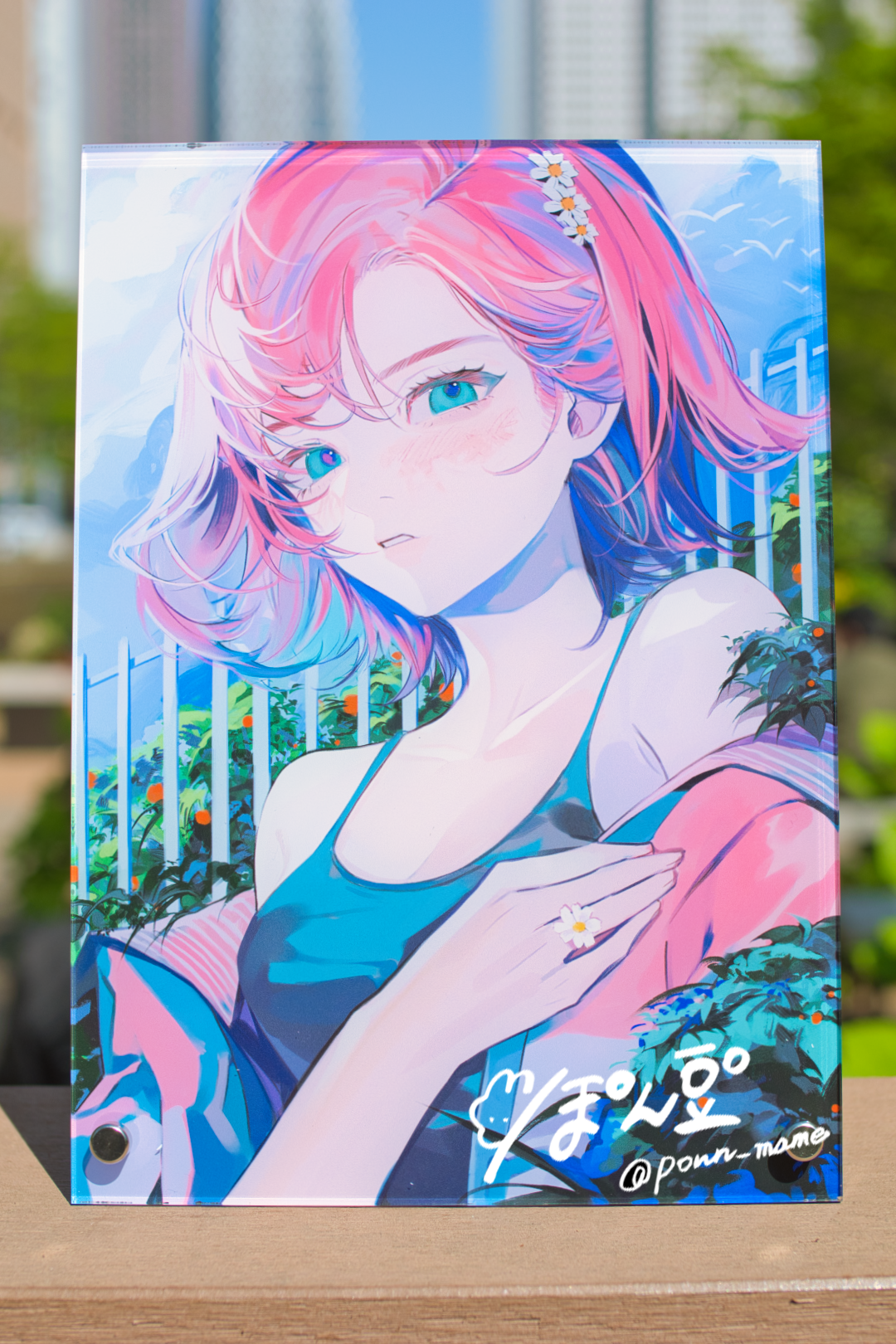 ぽん豆°<br>「直筆サイン入りアクリルアート」<br>（数量限定 / 23'春コレ）