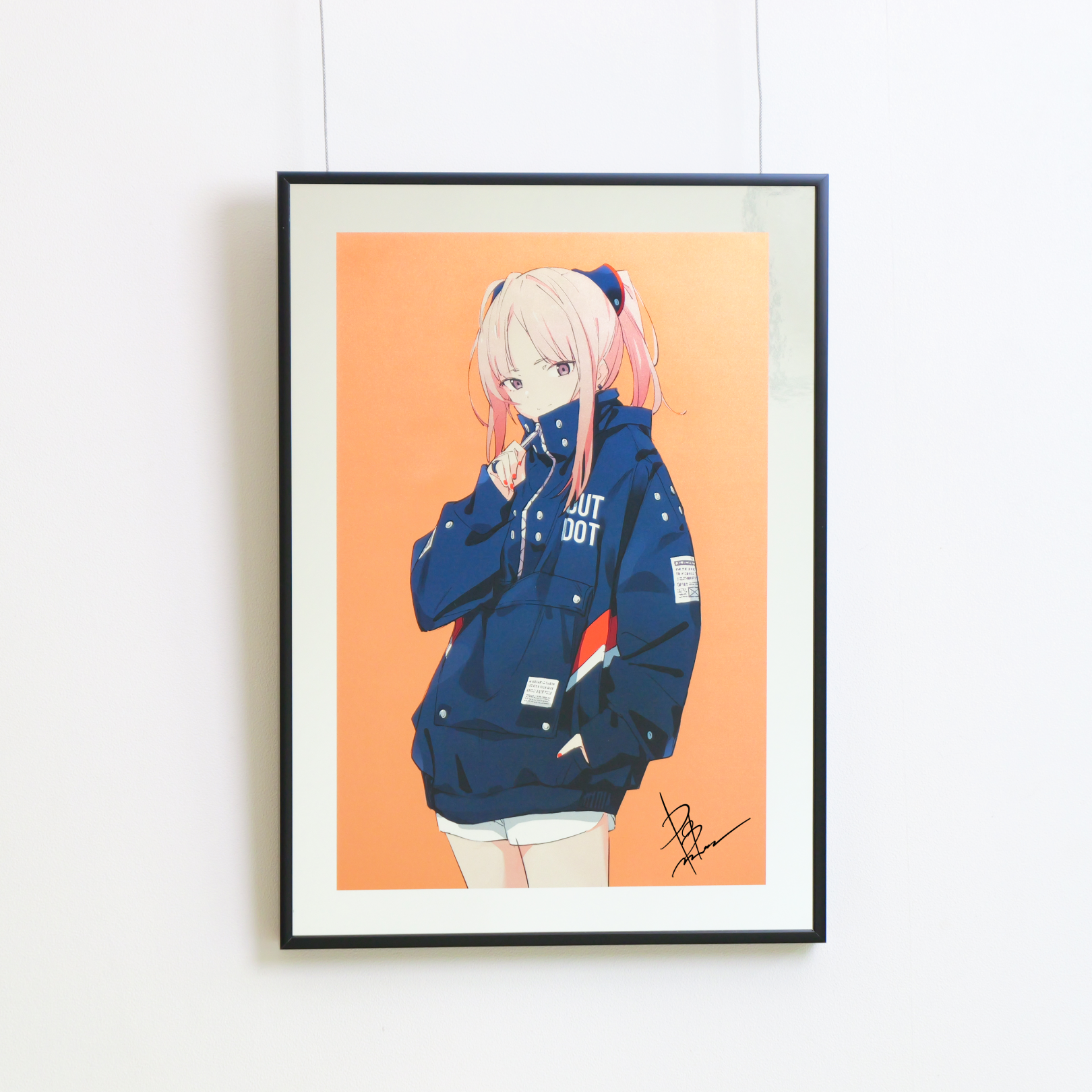 popman3580 直筆サイン入り アクリル額装入り複製原画 - popman